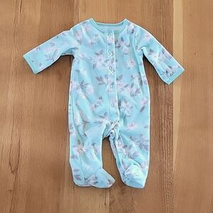 Baby girls 3 months fleece sleeper